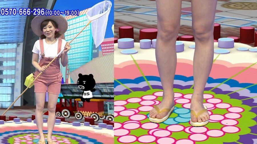 SSS級美女・江藤愛 足指・ふくらはぎの生足画像！ 4